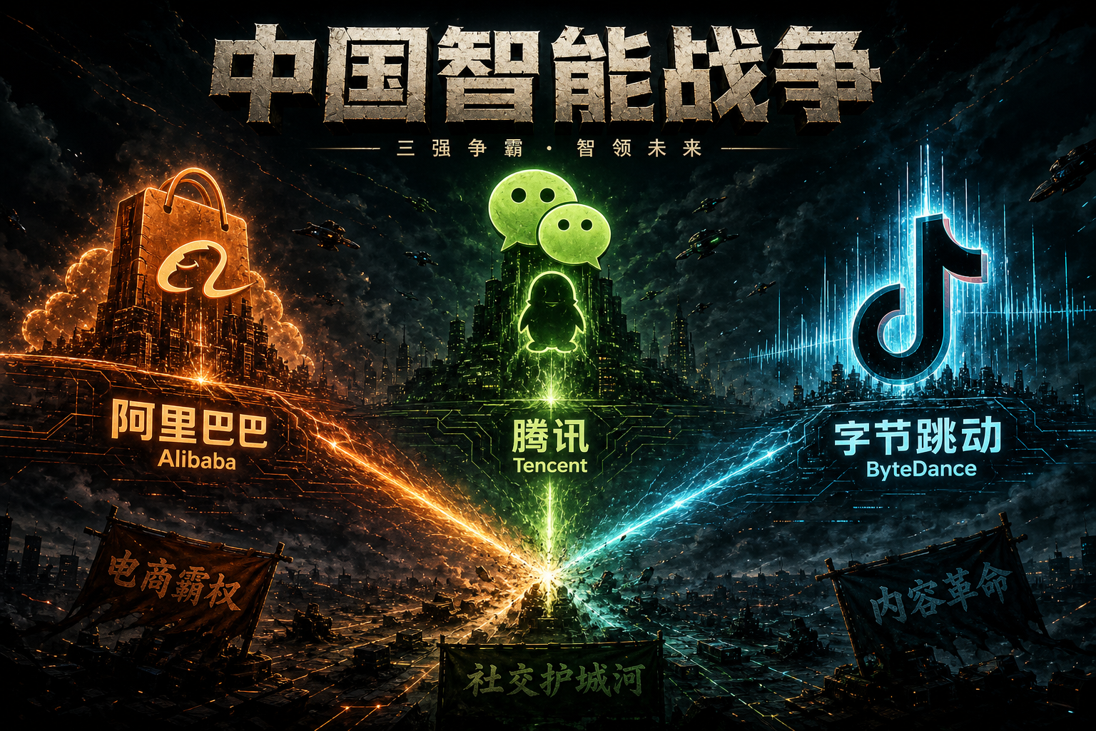 中国智能战争封面:阿里、腾讯、字节